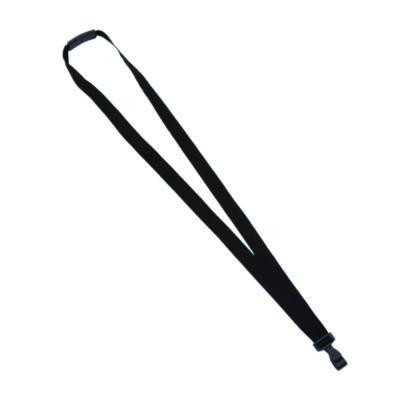 Breakaway Lanyard With Plastic Hook, 36" Long, Black, 12/Pack