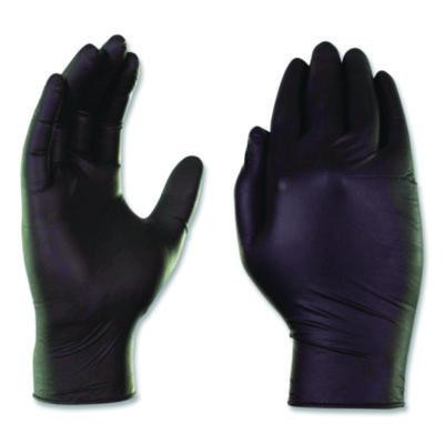 Industrial Nitrile Gloves, Powder-Free, Xx-Large, 3 Mil Thick, 9.5" Long, Black, 100/Box