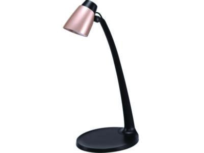 Modern Led Desk Lamp, Black/Rose Gold