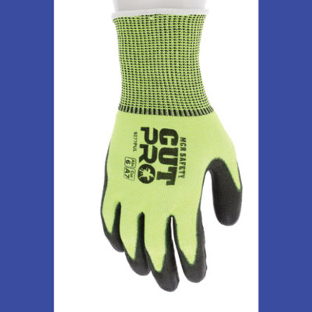 Cut Pro 9277Pu Gloves, 10" Long, Large, Black/Lime, 12 Pairs