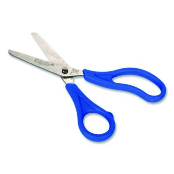 Blunt Tip Kid's Scissors, 5" Cut Length, Straight Blue Handle