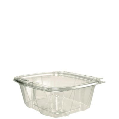 Clearpac Safeseal Rpet Tamper-Resistant/Evident Containers, Embossed Bottom, 32 Oz, 6.37 x 7.15 x 2.58, Clear, 200/Carton