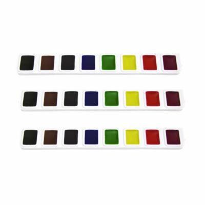 Washable Watercolor Paint, 8 Assorted Colors, 3/Box