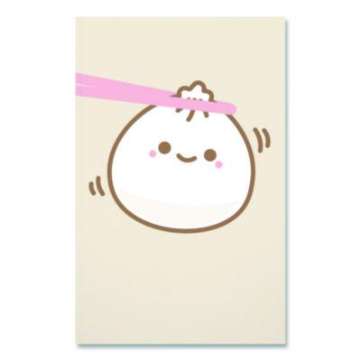 Smoko Lil B Dumpling Layflat Notebook, 1-Subject, Medium/College Rule, Tan/White/Pink Cover, (72) 8 x 5 Sheets