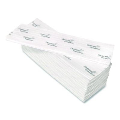 Easymop Microfiber Dust Mop Pads, 16 x 5.3, White, 50/Pack