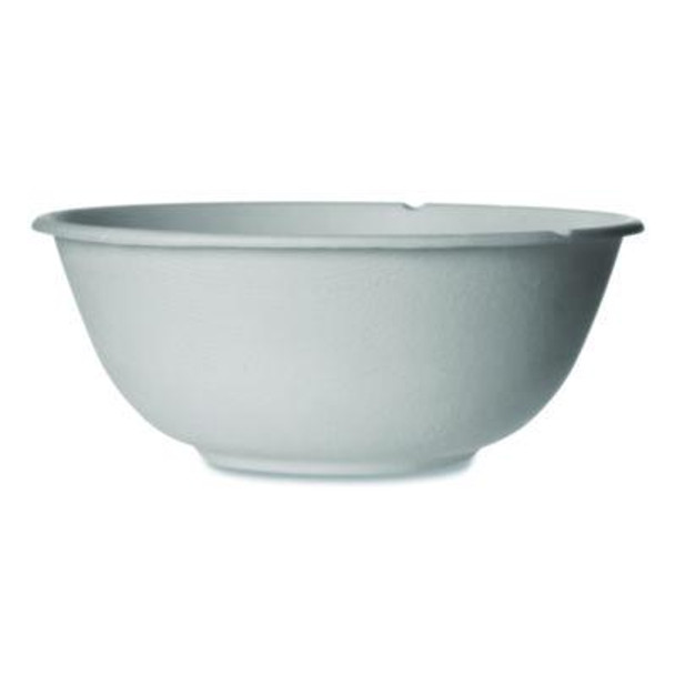 Vanguard Renewable And Compostable Sugarcane Bowls, 46 Oz, White, 400/Carton