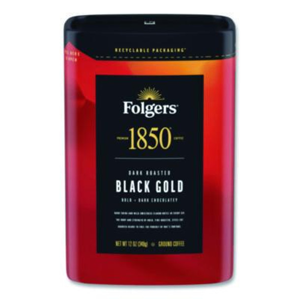 Black Gold Roast Ground Coffee, 12 Oz Canister