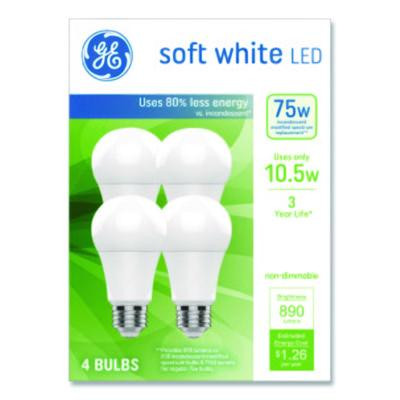 Classic Led Sw Non-Dim A19 Light Bulb, 10.5 W, Soft White, 4/Pack