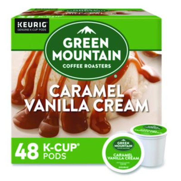 Caramel Vanilla Cream Coffee K-Cups, 0.33 Oz, 48/Box