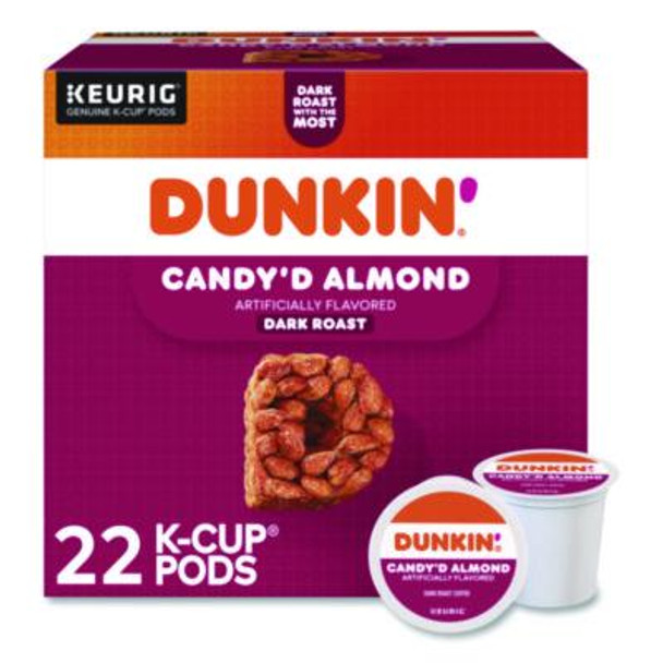 Candy'd Almond Coffee K-Cups, 0.35 Oz, 22/Box