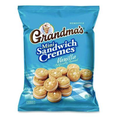 Mini Vanilla Creme Sandwich Cookies, 2.12 Oz Packet, 60/Carton
