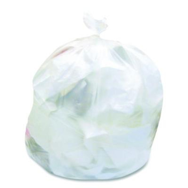 Low Density Can Liners, 30 Gal, 0.5 Mil, 30" x 36", Clear, Flat Pack, 250/Carton