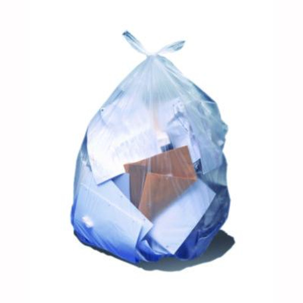 Low Density Can Liners, 56 Gal, 1.5 Mil, 43 x 47 Clear, Flat Pack, 100/Carton