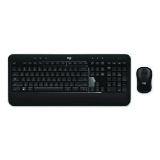 Advanced Wireless Mouse And Keyboard Combo, 2.4 Ghz Frequency, 33 Ft Wireless Range, Black