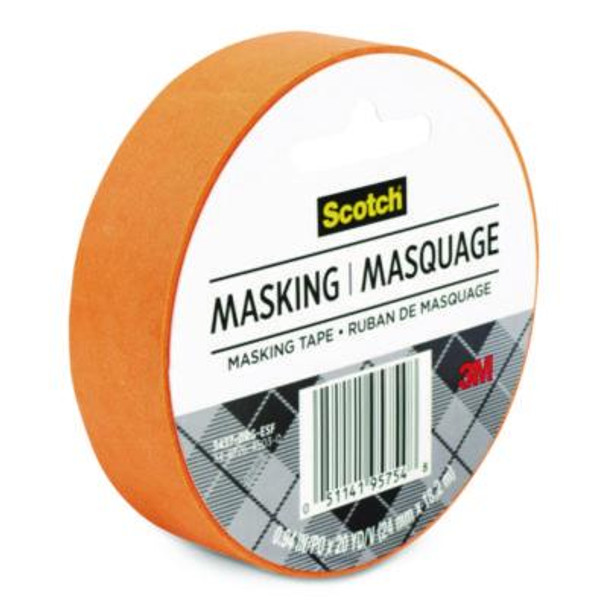 Expressions Masking Tape, 3" Core, 0.94" X 20 Yds, Tangerine