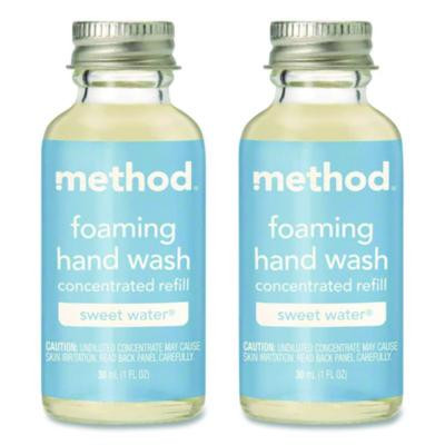 Refill + Reuse Foaming Hand Soap Refill, Sweet Water Scent, 1 Oz Refill Bottle, 2/Pack