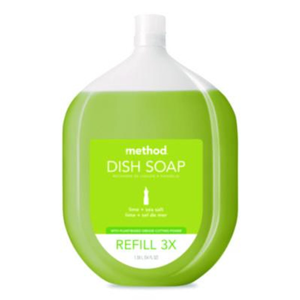 Dish Soap Refill, Lime And Sea Salt Scent, 54 Oz Bottle