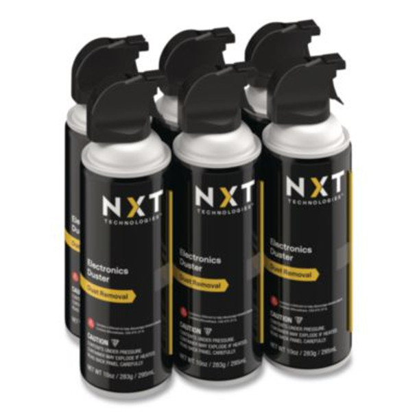 Electronics Air Duster, 10 Oz Can, 6/Pack