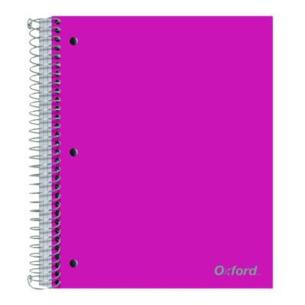 Three-Subject Notebook, Medium/College Rule, Randomly Assorted Cover Color, (150) 11 x 9 Sheets