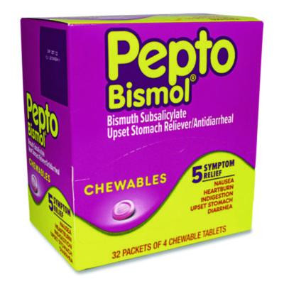 Chewable Tablets, Original Flavor, 32 Packets Of 4 Tablets/Box