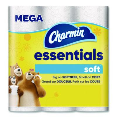 Essentials Soft Bathroom Tissue, Septic Safe, 2-Ply, White, 330 Sheets/Roll, 9 Rolls/Pack, 4 Packs/Carton