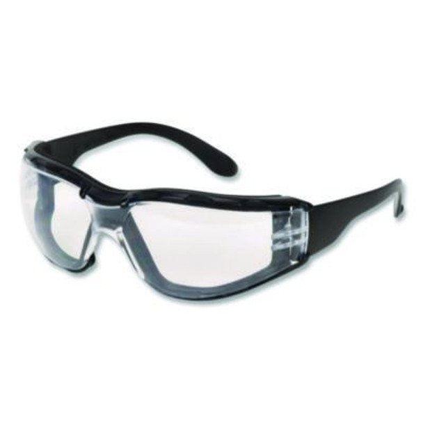 Zenon Z12 Polycarbonate Safety Glasses, Black Nylon Frame, Clear Polycarbonate Lens