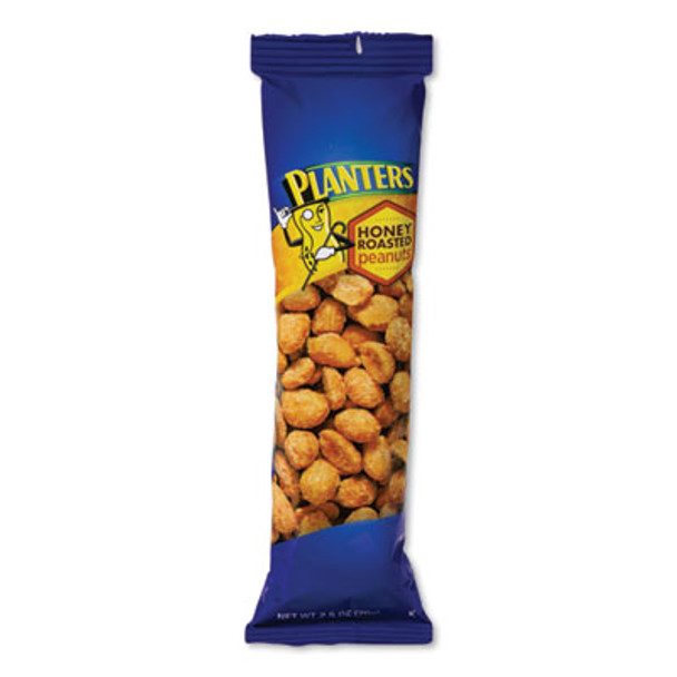 Honey Roasted Peanuts, 2.5 Oz Tube, 15/Box