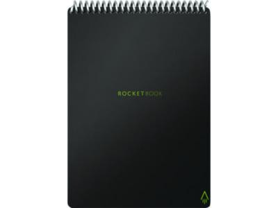 Flip Smart Notepad, Black Cover, Lined/Dotted Rule, (18) White 6 x 8 Sheets