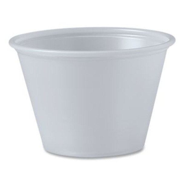 Portion Containers, 2.5 Oz, Plastic, Translucent, 2,500/Carton