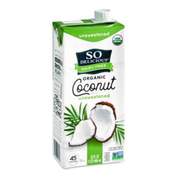 Coconut Milk, Unsweetened, 32 Oz Aseptic Box