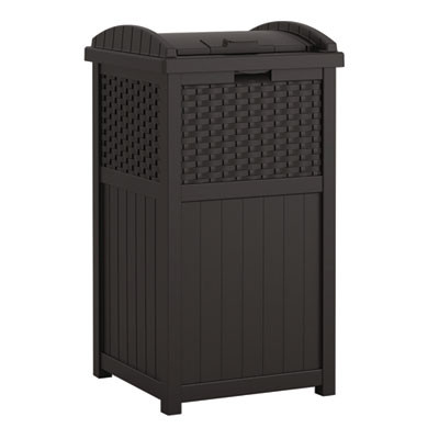 30 Gallon Trash Hideaway, Plastic, Black