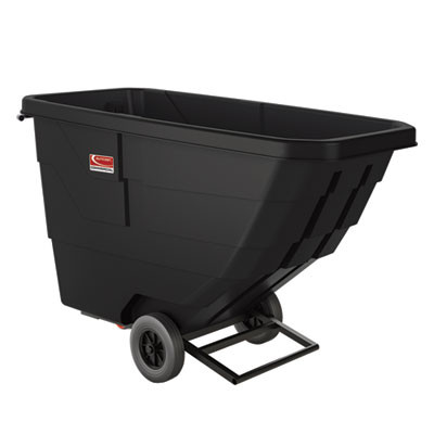 0.75 Cu Yd Light Duty Tilt Truck, 750 Lb Capacity, Black