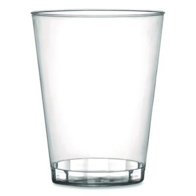 Plastic Tumblers, 8 Oz, Clear, 20/Bag, 25 Bags/Carton