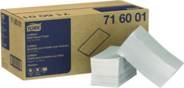 Linstyle Valet Guest Towel, 1-Ply, 11.5 x 17, White, 100/Pack, 5 Packs/Carton