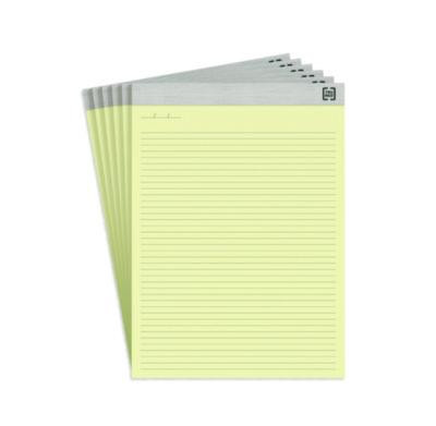Notepads, Narrow Rule, (50) Canary Yellow 8.5 x 11 Sheets, 6/Pack