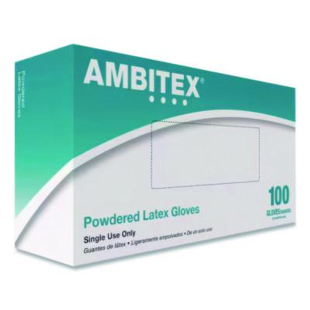 L5101 Series Lightly Powdered Latex Gloves, X-Large, 4 Mil Thick, 9" Long, Cream, 100/Box