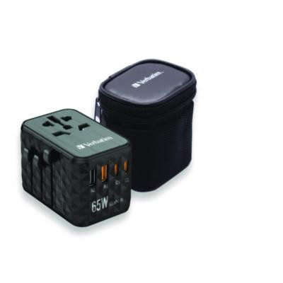 Uta-05 Gan Iii Universal Travel Adapter, (2) Usb-A/(2) Usb-C/Quick Charge 4+