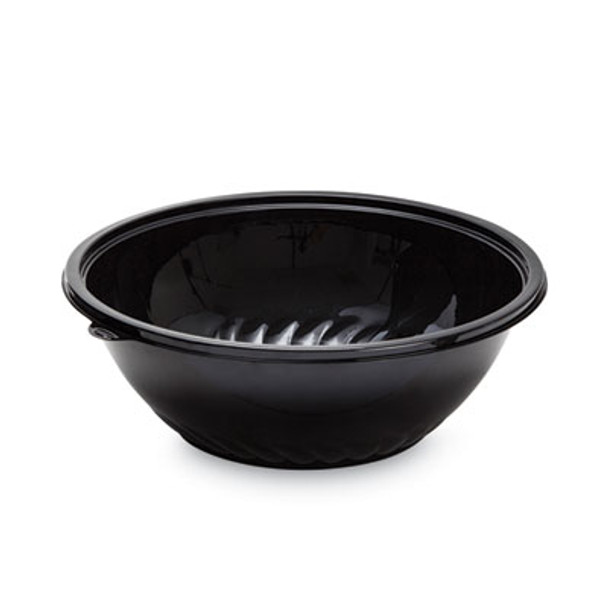 Caterline Pack n' Serve Plastic Bowl, 320 Oz, 16" Diameter x 5.5" h, Black, 25/Carton