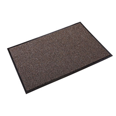 Cross-Over Wiper/Scraper Mat, Rectangular, Brown Carpeted Surface, 48" x 72"