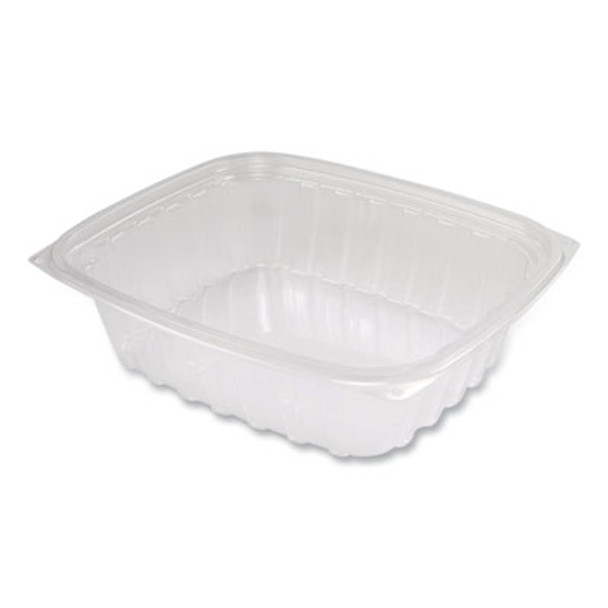 Clearpac Containers, 24 Oz, 6.5 x 7.5 x 2, Clear, Plastic, 63/Pack, 8 Pack/Carton