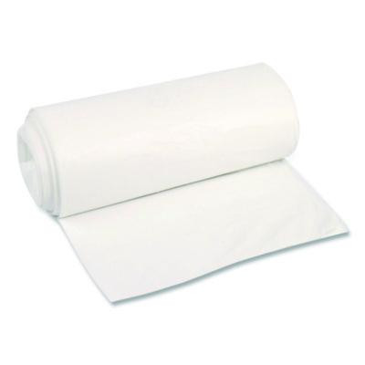 High-Density Can Liners, 45 Gal, 12 Mic, 40 x 48, Natural, Perforated Roll, 250/Carton