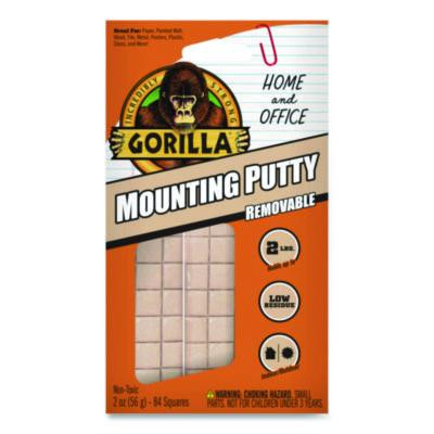 Removable Mounting Putty, Repositionable And Reusable, 2 Oz, 84 Squares/Pack
