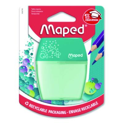 Shaker Two-Hole Canister Pencil Sharpener, 3.74 x 1.02 x 4.92, Randomly Assorted Color