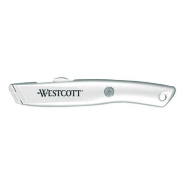 Aluminum Safety Cutter With Ceramic Blade, Aluminum Handle, Silver