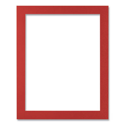 Self-Adhesive Sign Holders, 8.5 x 11 Insert, Clear With Red Border Frame, 2/Pack