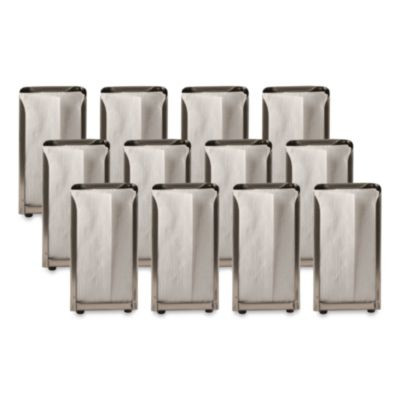 Venue Classic Tabletop Napkin Dispenser, 4.5 x 4.5 x 6, Stainless Steel, 12/Carton