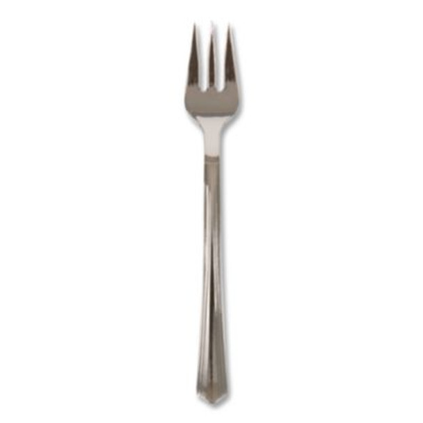 Petite Tasting Fork, Polystyrene, Silver, 400/Carton