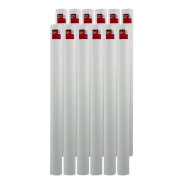 Mailing Tube, 48" Long, 4" Diameter, White, 12/Carton
