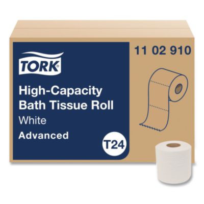 Advanced High-Capacity Bath Tissue, Septic Safe, One-Ply, White, 2,000 Sheets/Roll, 36 Rolls/Carton