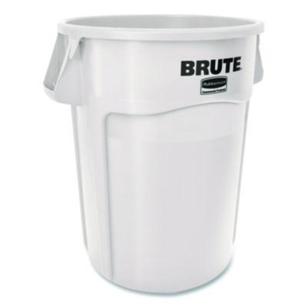 Brute Container, 44 Gal, Plastic, White